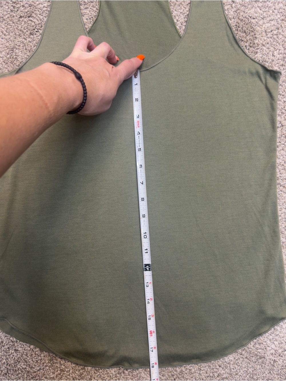 American Rag Olive Racerback Scoop Neck Tank - Picture 7 of 9